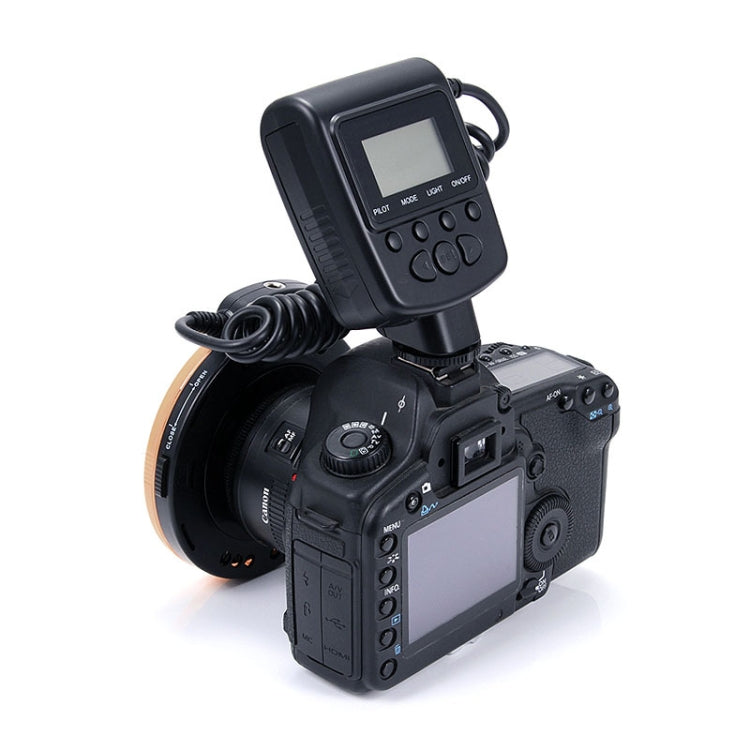 HD-130 Macro LED Ring Flash Light with 8 Different Sizes Adapter Ring (40.5 / 52 / 55 / 58 / 62 / 67 / 72 / 77mm) & 3 x Color Diffuser - Ring Light Flashes by buy2fix | Online Shopping UK | buy2fix