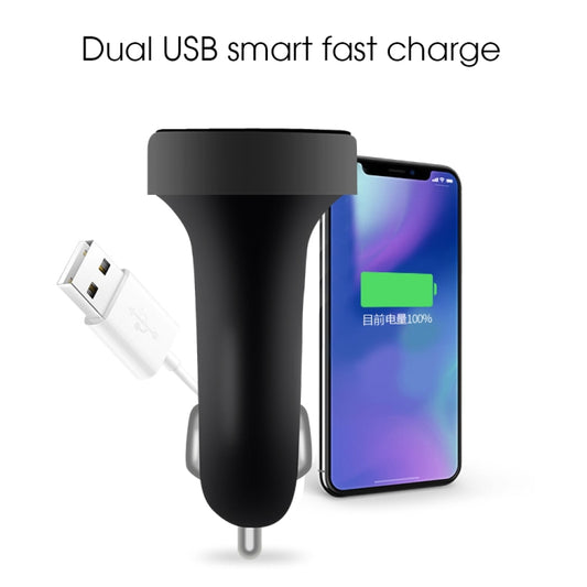 A9 Car FM Transmitter Hands-free Wireless Audio Receiver MP3 Player Dual USB Fast Charger - Bluetooth Car Kits by buy2fix | Online Shopping UK | buy2fix