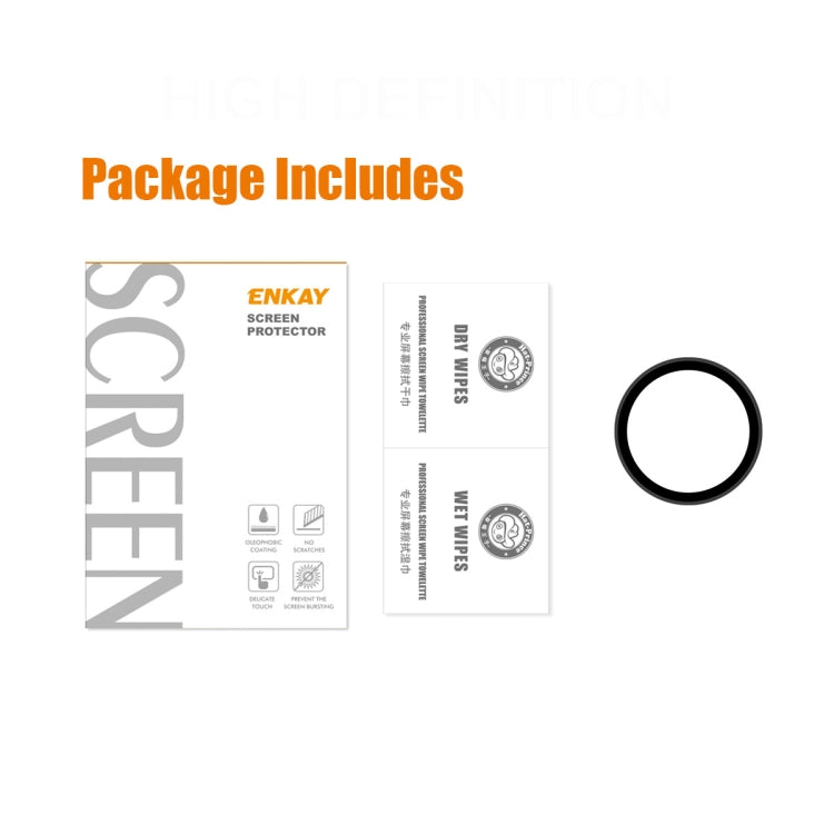 1 PCS For Samsung Galaxy Watch4 40mm ENKAY Hat-Prince 3D Full Coverage Soft PC Edge + PMMA HD Screen Protector Film - Screen Protector by ENKAY | Online Shopping UK | buy2fix