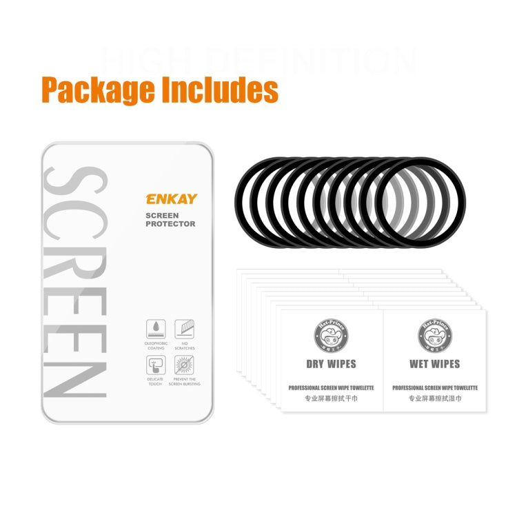 10 PCS For Samsung Galaxy Watch4 40mm ENKAY Hat-Prince 3D Full Coverage Soft PC Edge + PMMA HD Screen Protector Film - Screen Protector by ENKAY | Online Shopping UK | buy2fix