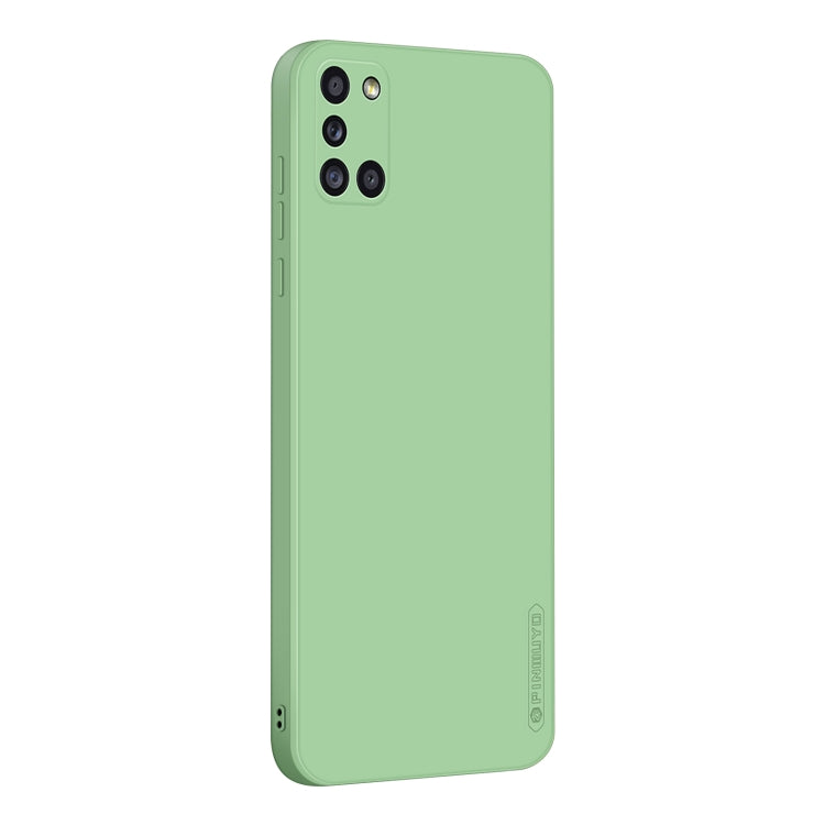For Samsung Galaxy A31 PINWUYO Touching Series Liquid Silicone TPU Shockproof Case(Green) - Galaxy Phone Cases by PINWUYO | Online Shopping UK | buy2fix