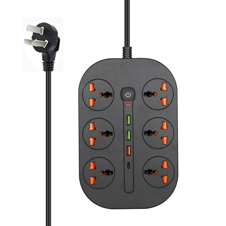 T21 PD3.0 + QC3.0 Multi-Hole Socket Plug 3000W High Power Socket, AU Plug(Black) - Extension Socket by buy2fix | Online Shopping UK | buy2fix