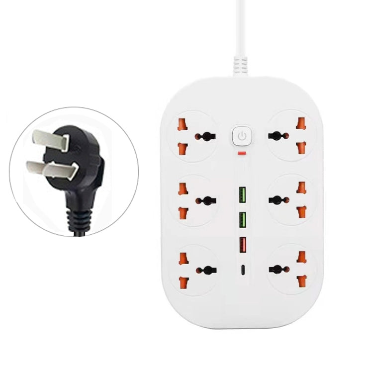 T21 PD3.0 + QC3.0 Multi-Hole Socket Plug 3000W High Power Socket, AU Plug(White) - Extension Socket by buy2fix | Online Shopping UK | buy2fix