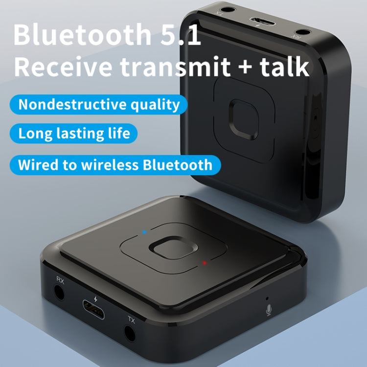 BT-22 5.1 Bluetooth Receiver &Transmitter 2 in 1 Supports Voice Calls - Apple Accessories by buy2fix | Online Shopping UK | buy2fix