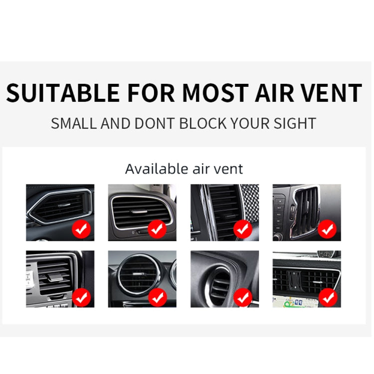 W-987 Magnetic Suction 15W Wireless Charger Car Air Outlet Bracket for iPhone and other Smart Phones(Black) by buy2fix