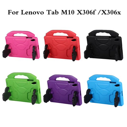 For Lenovo Tab M10 HD 2nd Gen TB-X306X/F/N 2020 EVA Shockproof Tablet Case with Thumb Bracket(Purple) by buy2fix