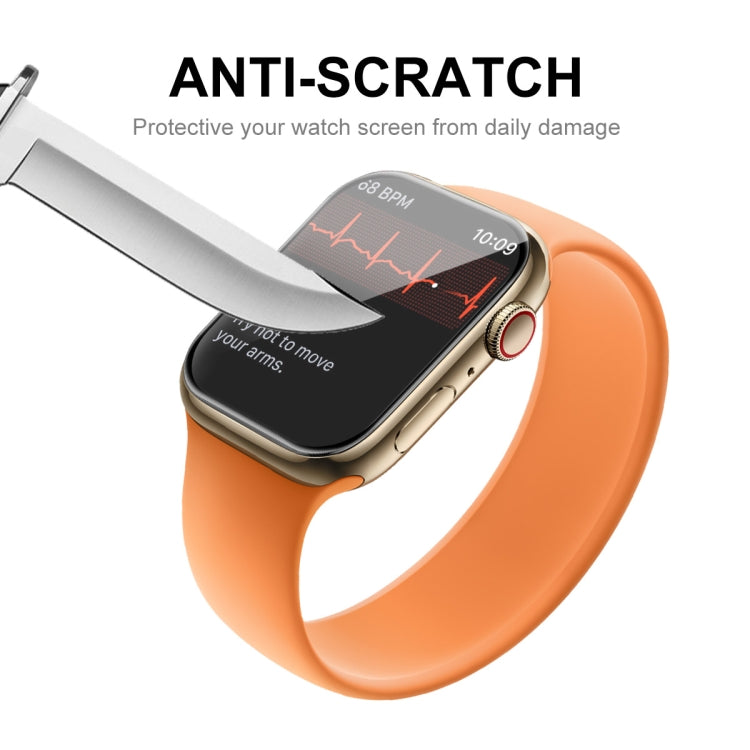 10pcs ENKAY Hat-Prince Case Friendly 3D Full Screen PET Curved Hot Bending HD Screen Protector Film For Apple Watch Series 9 / 8 / 7 41mm(Transparent) - Screen Protector by ENKAY | Online Shopping UK | buy2fix