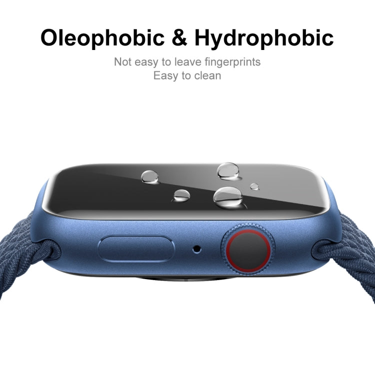 10pcs ENKAY Hat-Prince Case Friendly 3D Full Screen PET Curved Hot Bending HD Film For Apple Watch Series 9 / 8 / 7 45mm(Transparent) - Screen Protector by ENKAY | Online Shopping UK | buy2fix