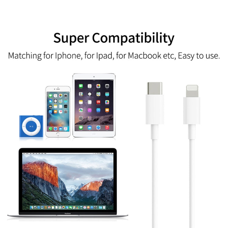 1.5m PD20W USB-C / Type-C to 8 Pin PD Fast Charging Sync Data Cable for iPhone 13 / 12 Series by buy2fix