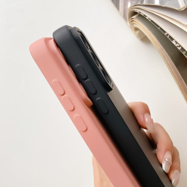 For Huawei Nova 7 5G Straight Side Liquid Silicone Phone Case (Black) - Huawei Cases by buy2fix | Online Shopping UK | buy2fix