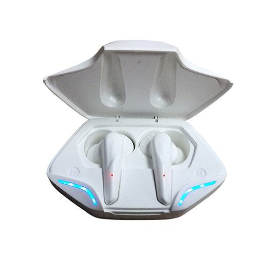 TWS-G11 Bluetooth 5.0 Low Latency TWS Stereo Gaming Earphone with Cool LED(White) by buy2fix