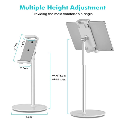AP-4H Height Adjustable Aluminum Alloy Holder for 4.5-13 inch Mobile Phones and Tablets by buy2fix