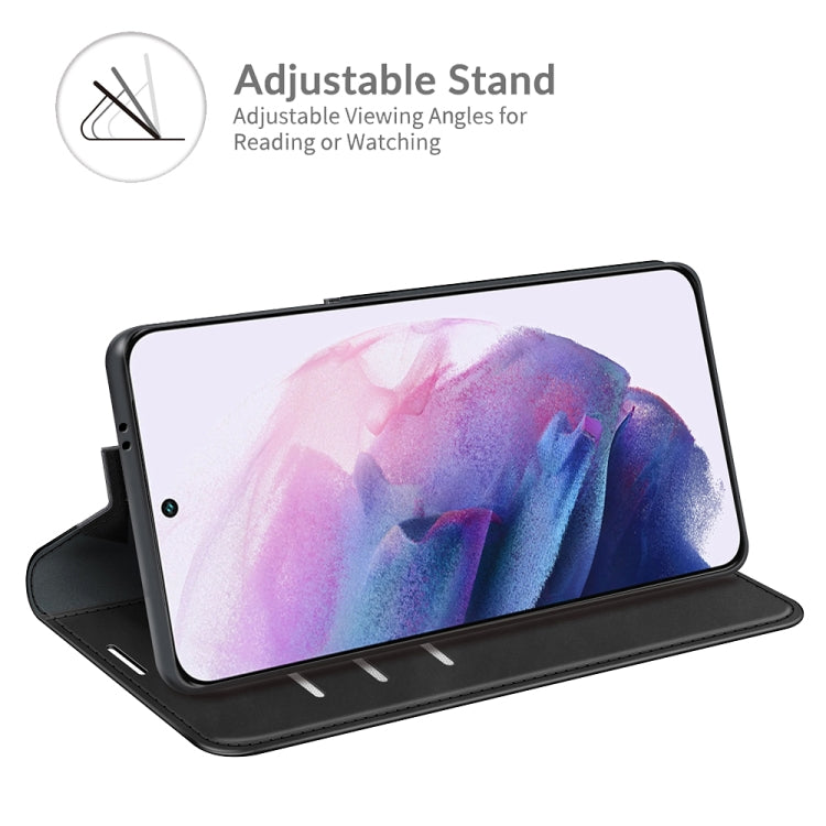 For Samsung Galaxy S22 5G Retro-skin Business Magnetic Suction Leather Case with Holder & Card Slots & Wallet(Black) - Galaxy S22 5G Cases by buy2fix | Online Shopping UK | buy2fix