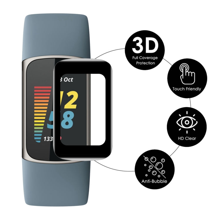 For Fitbit Charge 5 / Charge 6 ENKAY Hat-Prince 3D Curved Edge PC Edge PMMA HD Screen Film - Screen Protector by ENKAY | Online Shopping UK | buy2fix