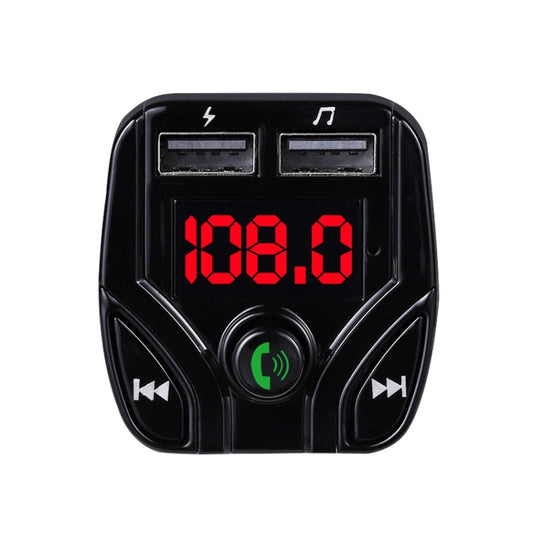 C4 Bluetooth MP3 Hands-free Car Device LCD FM Transmitter Dual USB Charger - Bluetooth Car Kits by buy2fix | Online Shopping UK | buy2fix