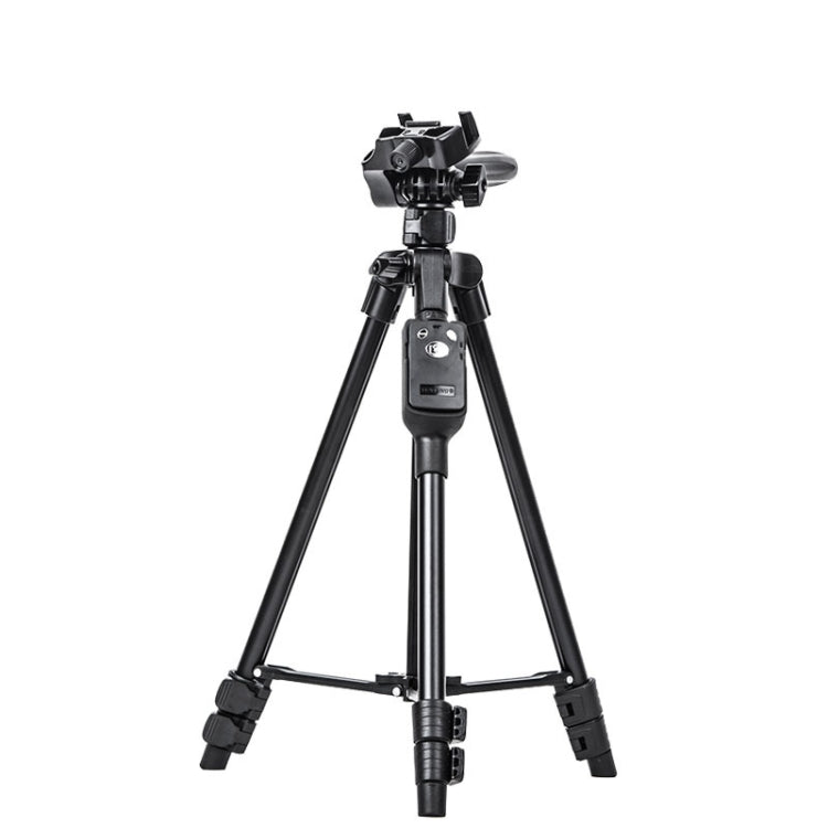 YUNTENG 6208 Aluminum Tripod Mount with Bluetooth Remote Control & 3-Way Head & Phone Clamp - Tripods by YUNTENG | Online Shopping UK | buy2fix
