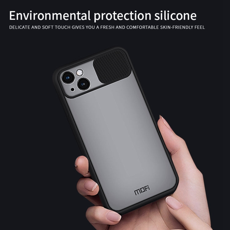 For iPhone 13 MOFI Translucent Frosted PC + TPU Phone Case(Green) - iPhone 13 Cases by MOFI | Online Shopping UK | buy2fix