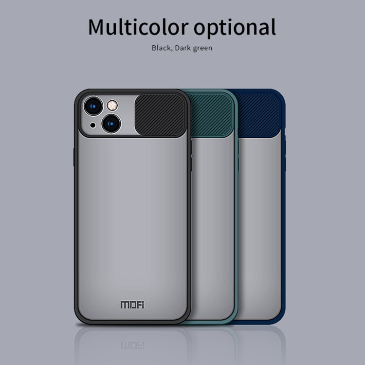 For iPhone 13 MOFI Translucent Frosted PC + TPU Phone Case(Green) - iPhone 13 Cases by MOFI | Online Shopping UK | buy2fix