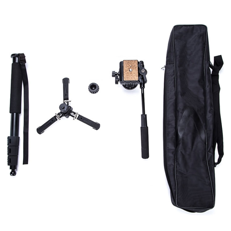 YUNTENG VCT-288 Tripod Mount Monopod with Fluid Drag Head by YUNTENG