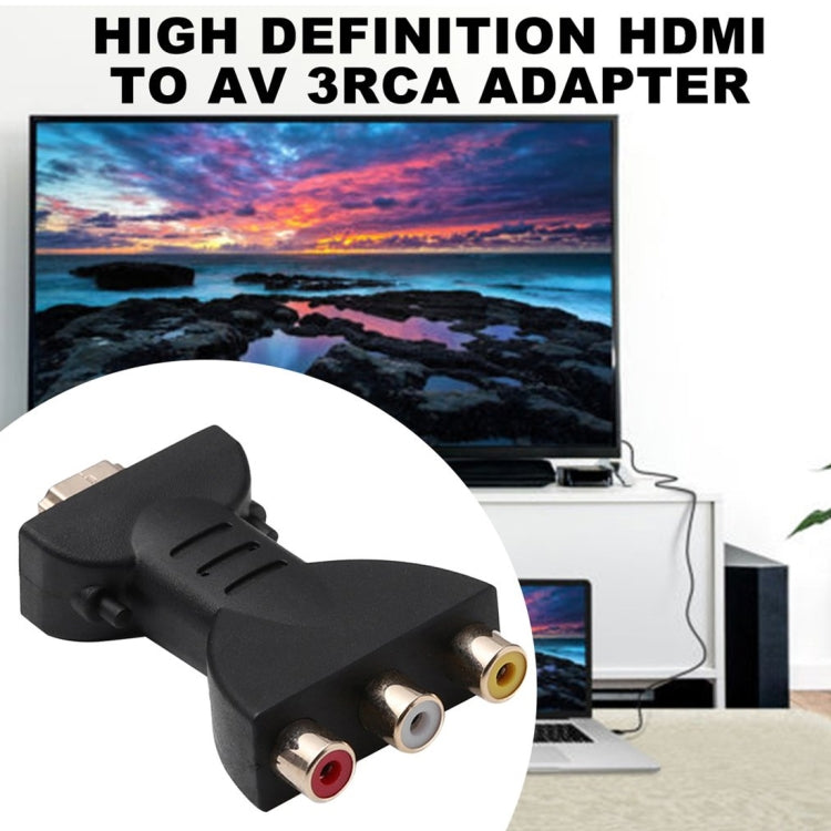 Gold-plated HDMI Male to 3 RCA Video Audio Adapter AV Component Converter for DVD Projector by buy2fix