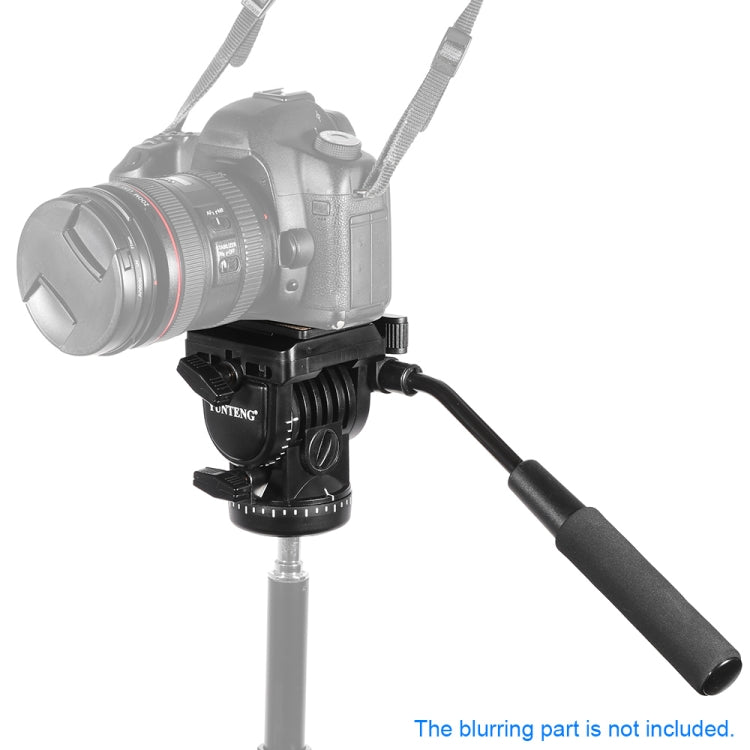 YUNTENG YT-950 Heavy Duty Tripod Action Fluid Drag Head with Quick Mount Plate by YUNTENG