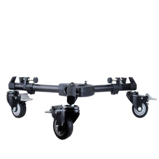 YUNTENG 901 Aluminium Alloy Camera Tripod Foot Wheel Pulley Base, Load 30KG by YUNTENG