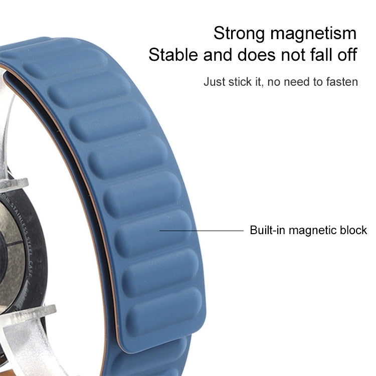 For Samsung Galaxy Gear S3 Silicone Magnetic Watch Band(White) - Watch Bands by buy2fix | Online Shopping UK | buy2fix