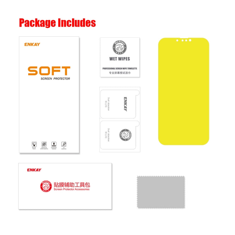 ENKAY Full Glue Explosion-proof Hydrogel Film For iPhone 13 / 13 Pro by ENKAY