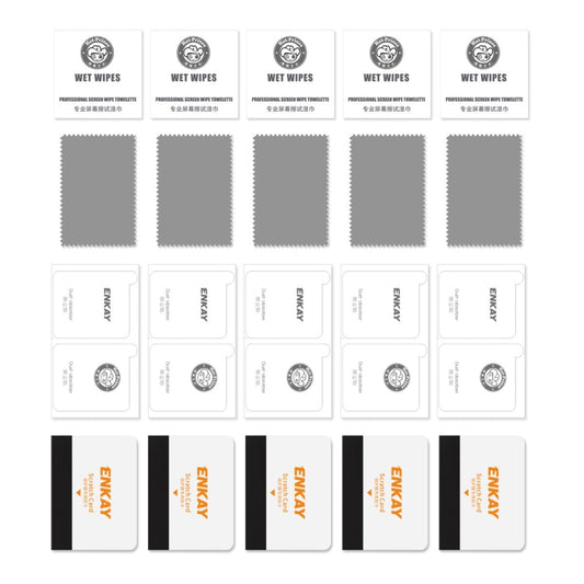 For Samsung Galaxy S21 Ultra 5pcs ENKAY 0.26mm 3D Curved Full Hot Bending Tempered Glass Film by ENKAY