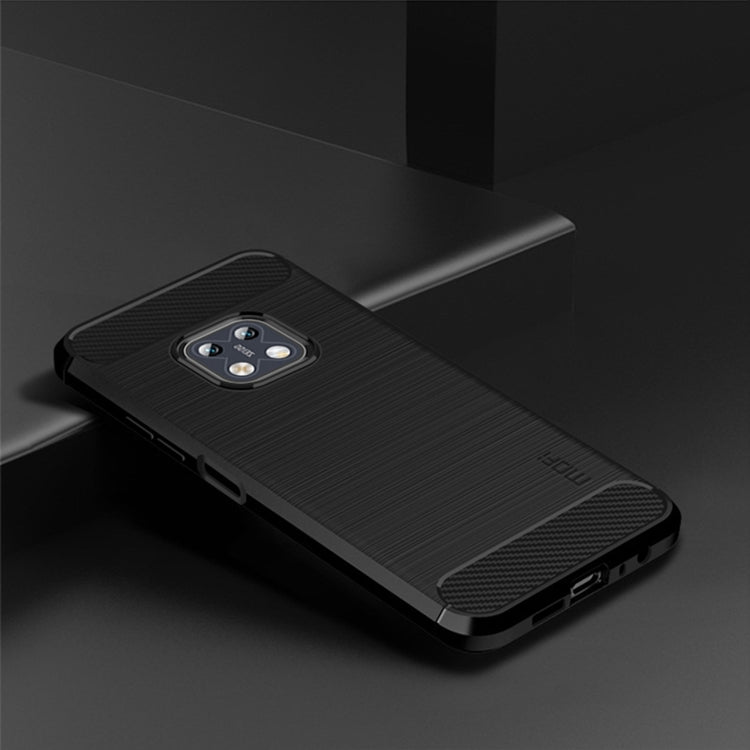 For Nokia XR20 MOFI Gentleness Series Brushed Texture Carbon Fiber Soft TPU Case(Black) - Nokia Cases by MOFI | Online Shopping UK | buy2fix
