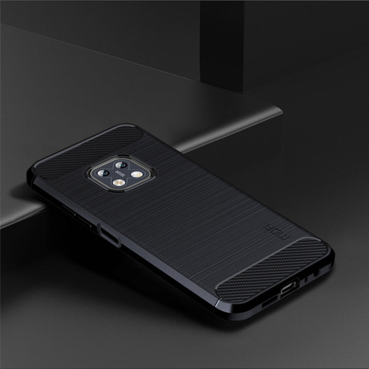 For Nokia XR20 MOFI Gentleness Series Brushed Texture Carbon Fiber Soft TPU Case(Blue) - Nokia Cases by MOFI | Online Shopping UK | buy2fix