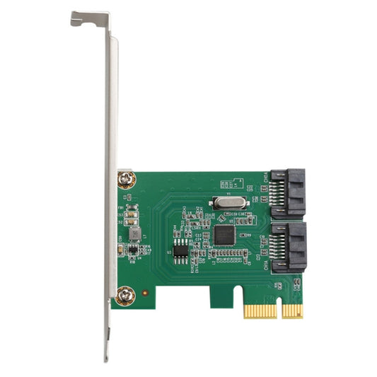 ASM1061 Pci-e2.0 X1 to 2-port SATA 3.0 Adapter Card - Add-on Cards by buy2fix | Online Shopping UK | buy2fix