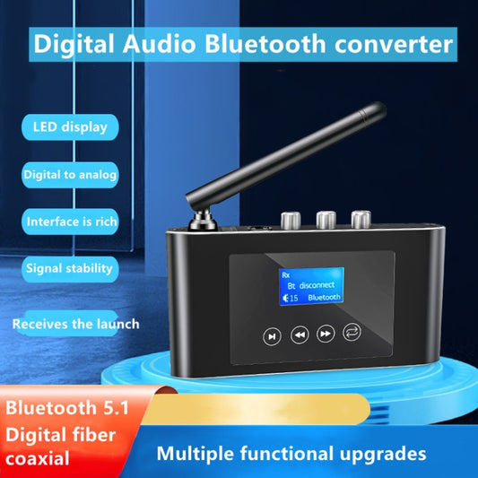 T38 2 in 1 Bluetooth 5.1 Receiver & Transmitter Optical Digital Audio Converter - Audio Receiver Transmitter by buy2fix | Online Shopping UK | buy2fix