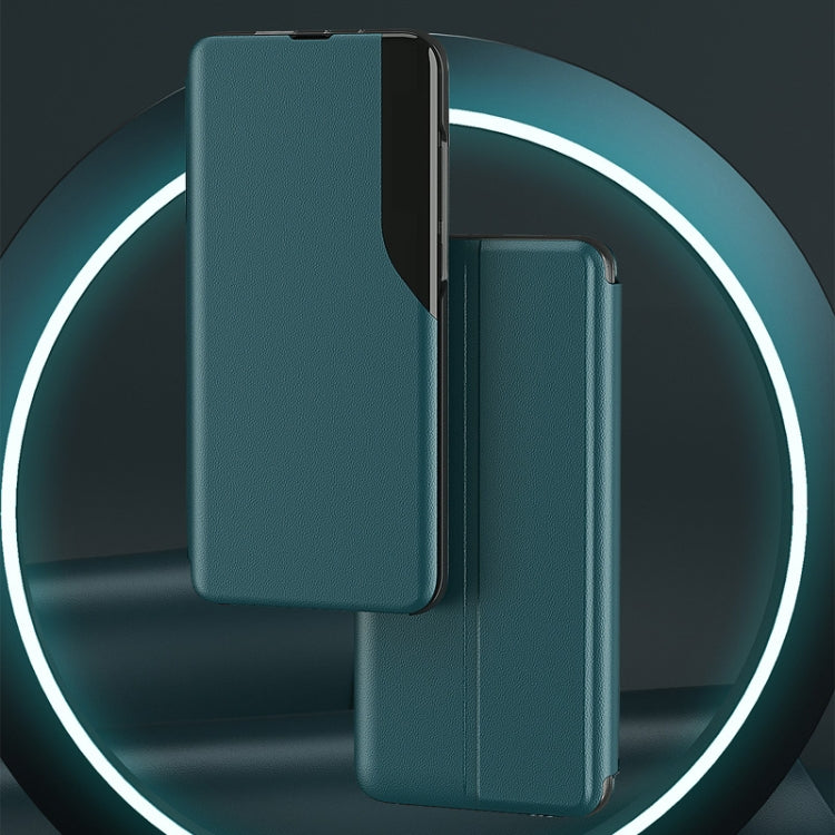 For Samsung Galaxy S22 Plus 5G Attraction Flip Holder Leather Phone Case(Green) - Galaxy S22+ 5G Cases by buy2fix | Online Shopping UK | buy2fix