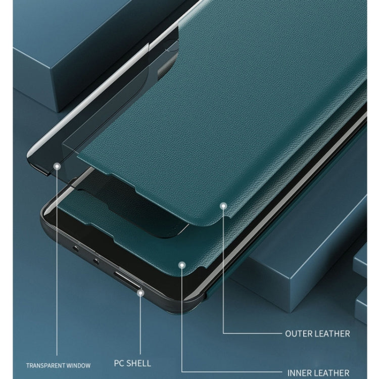 For Samsung Galaxy S22 Plus 5G Attraction Flip Holder Leather Phone Case(Green) - Galaxy S22+ 5G Cases by buy2fix | Online Shopping UK | buy2fix