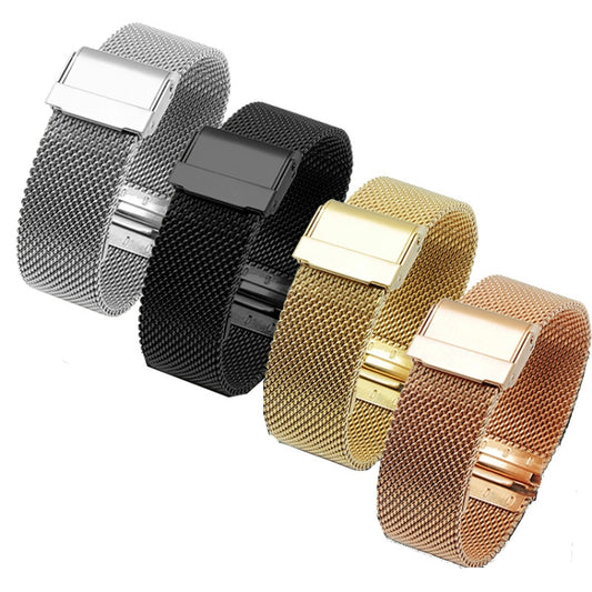 For Huawei Watch GT 3 42mm Stainless Steel Milan Double Buckle Watch Band(Rose Gold) by buy2fix