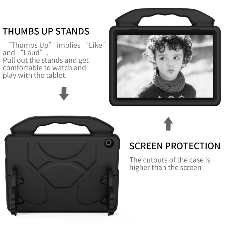 For Lenovo Tab M10 HD 10.1 TB-X505F/X505N EVA Shockproof Tablet Case with Thumb Bracket(Black) - Lenovo by buy2fix | Online Shopping UK | buy2fix