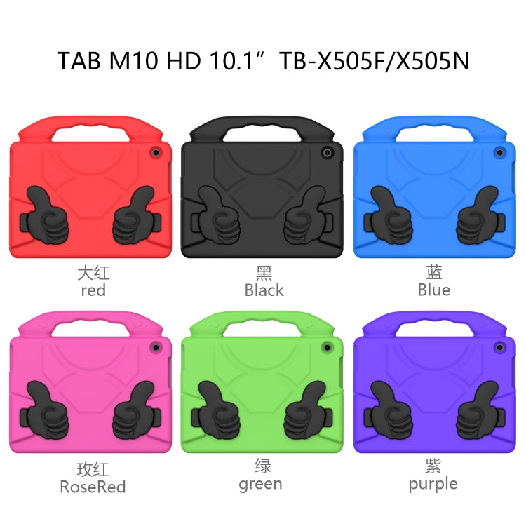 For Lenovo Tab M10 HD 10.1 TB-X505F/X505N EVA Shockproof Tablet Case with Thumb Bracket(Black) by buy2fix