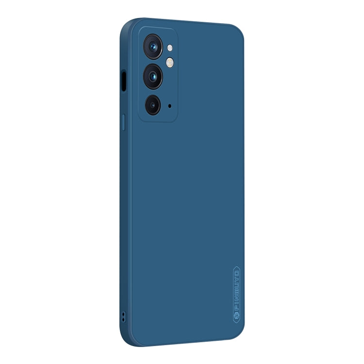 For OnePlus 9RT 5G PINWUYO Liquid Silicone TPU Phone Case(Blue) - OnePlus Cases by PINWUYO | Online Shopping UK | buy2fix