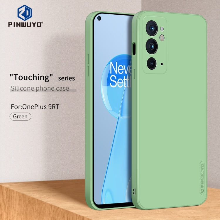 For OnePlus 9RT 5G PINWUYO Liquid Silicone TPU Phone Case(Green) - OnePlus Cases by PINWUYO | Online Shopping UK | buy2fix