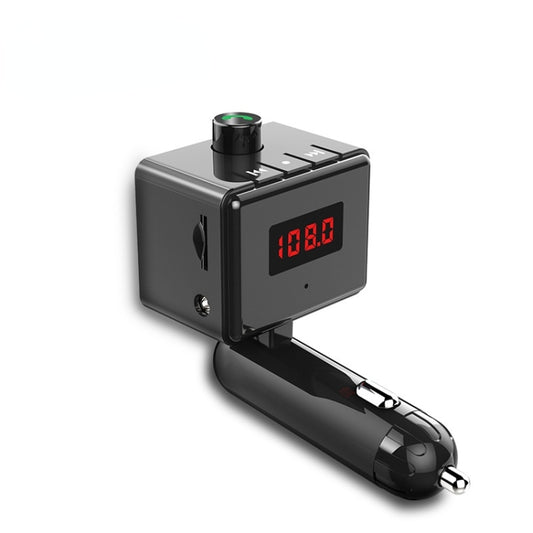 BS6 Wireless Car Bluetooth Aux Interface MP3 Player Swivel USB Port Charger - Bluetooth Car Kits by buy2fix | Online Shopping UK | buy2fix