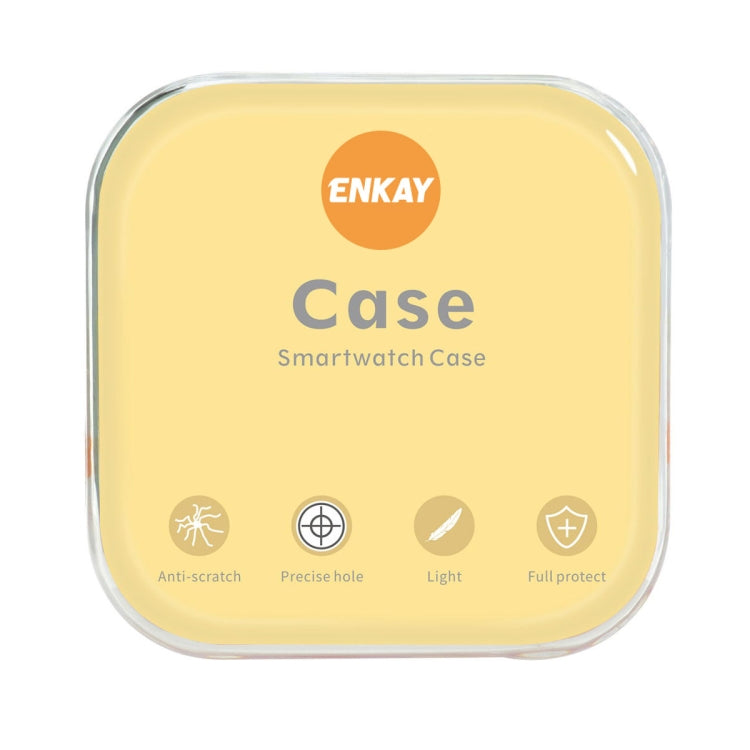 For Apple Watch Series 9 / 8 / 7 41mm ENKAY Hat-Prince Electroplated TPU Case(Cyan) by ENKAY