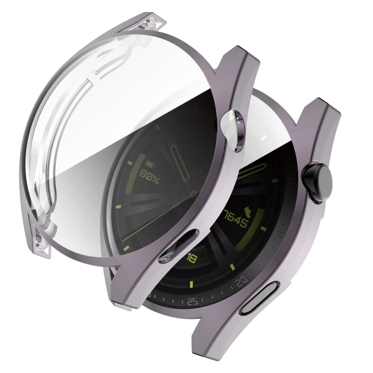 For Huawei Watch GT 3 46mm Fully Surrounded TPU Case with Protective Film(Black) - Watch Cases by buy2fix | Online Shopping UK | buy2fix