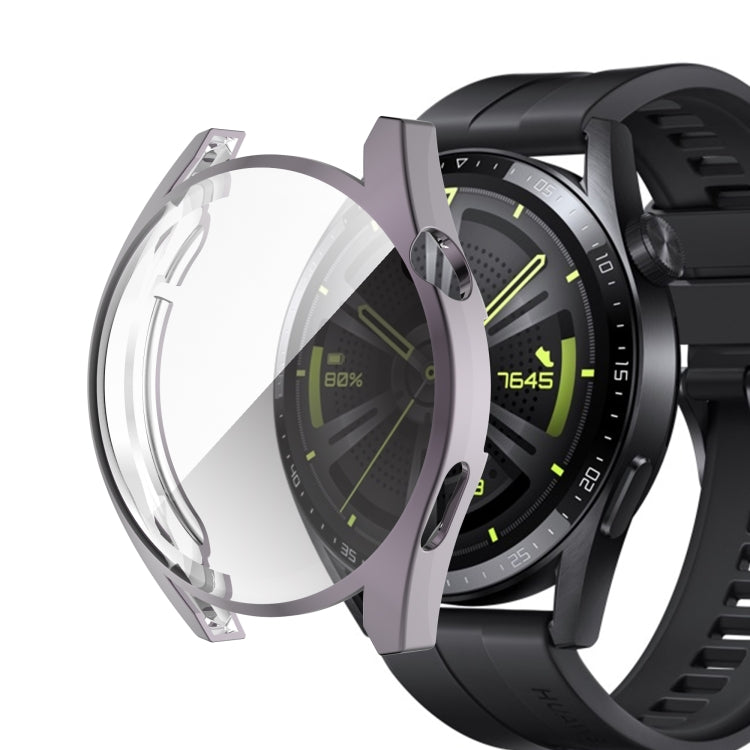 For Huawei Watch GT 3 46mm Fully Surrounded TPU Case with Protective Film(Black) - Watch Cases by buy2fix | Online Shopping UK | buy2fix