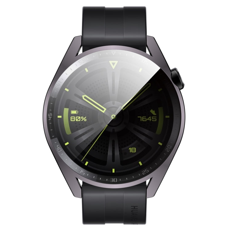 For Huawei Watch GT 3 46mm Fully Surrounded TPU Case with Protective Film(Black) - Watch Cases by buy2fix | Online Shopping UK | buy2fix