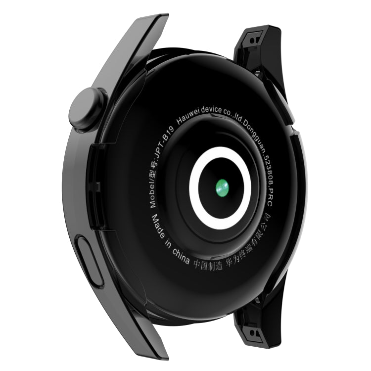 For Huawei Watch GT 3 46mm Fully Surrounded TPU Case with Protective Film(Black) - Watch Cases by buy2fix | Online Shopping UK | buy2fix