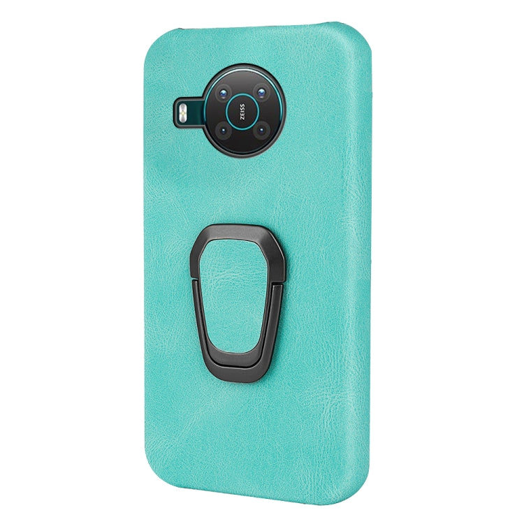 For Nokia X10 / X20 Ring Holder PU Phone Case(Mint Green) - Nokia Cases by buy2fix | Online Shopping UK | buy2fix