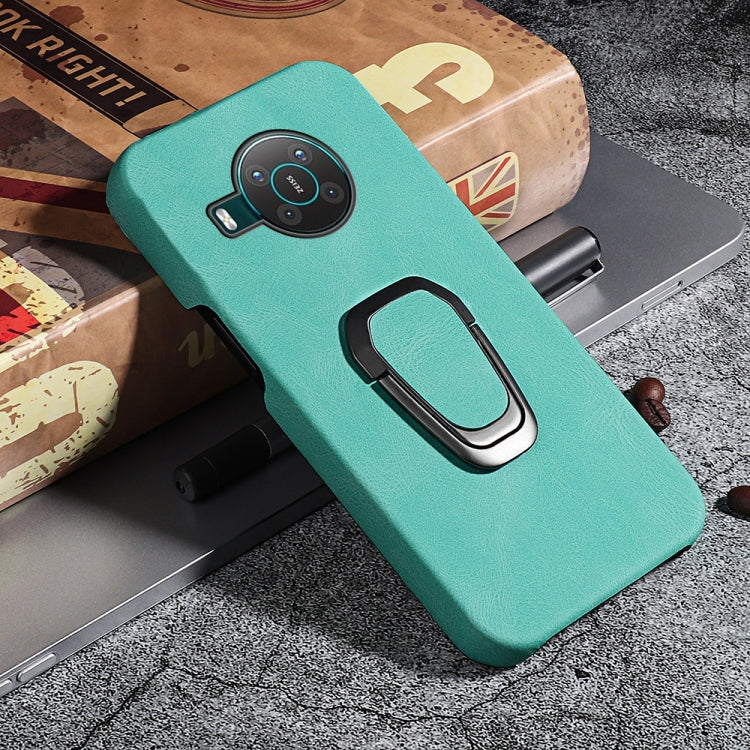 For Nokia X10 / X20 Ring Holder PU Phone Case(Mint Green) - Nokia Cases by buy2fix | Online Shopping UK | buy2fix