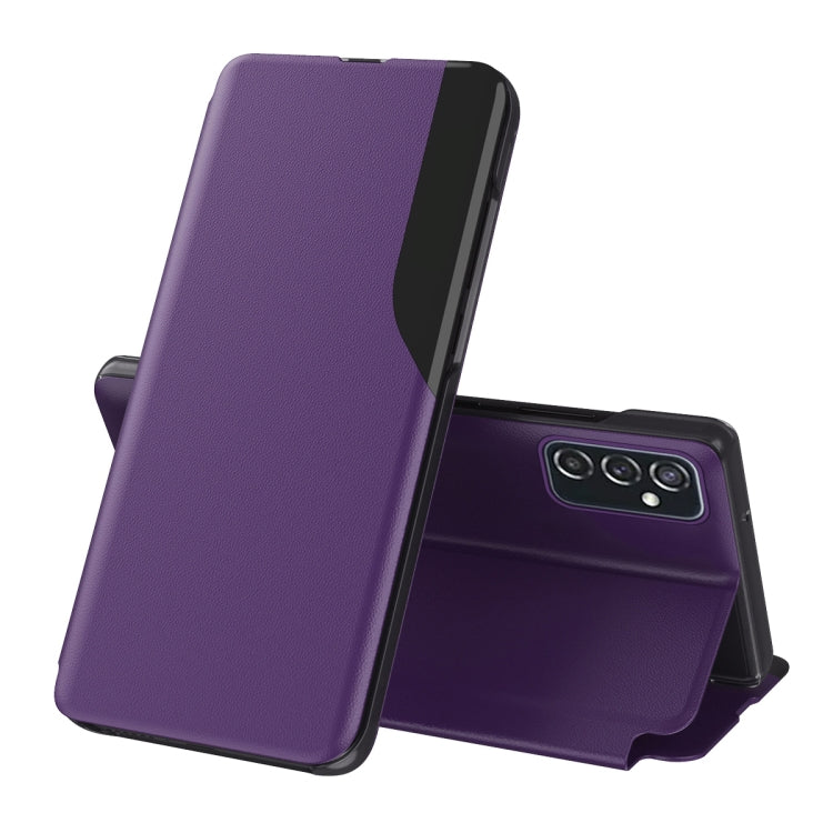 For Samsung Galaxy A73 5G Attraction Flip Holder Leather Phone Case(Purple) - Galaxy Phone Cases by buy2fix | Online Shopping UK | buy2fix