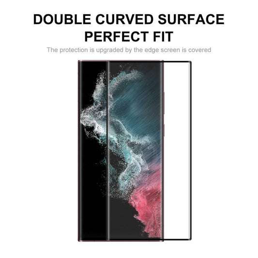 For Samsung Galaxy S22 Ultra 5pcs ENKAY 3D Curved Hot Bending Tempered Glass Full Film by ENKAY